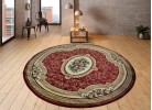 Тъкан персийски килим Blue stones 5261_red кръг